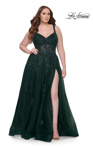 Fashion emerald green plus dress