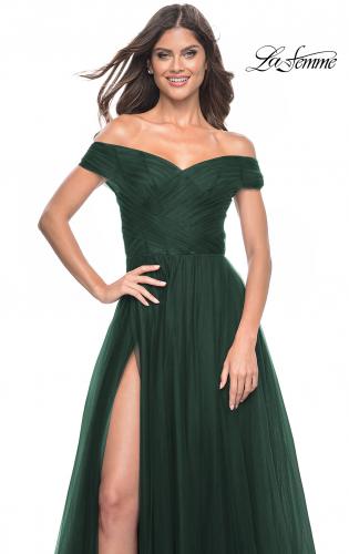 Off Shoulder Mint Green Lace Short Prom Dress, Off the Shoulder