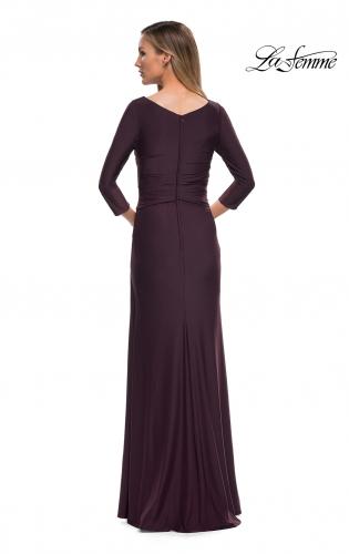 Three quarter best sale sleeve long dress