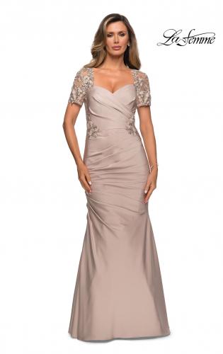 long satin mother of the bride dresses