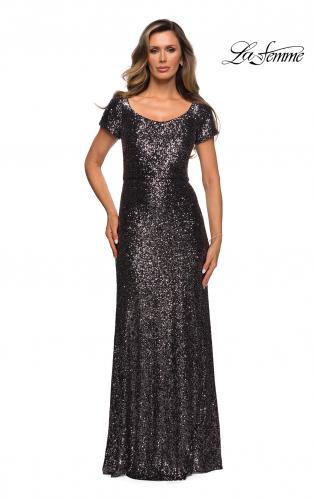 Gunmetal hot sale evening gowns