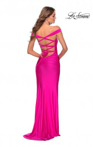 pink tight fitting prom dresses