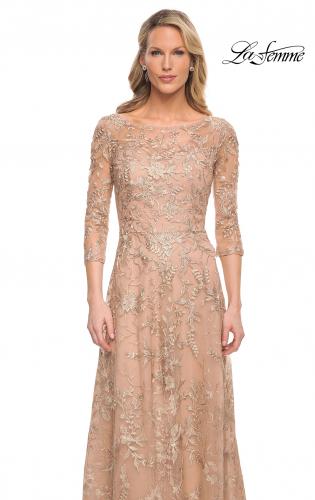 Mother of the bride dresses rose gold color best sale