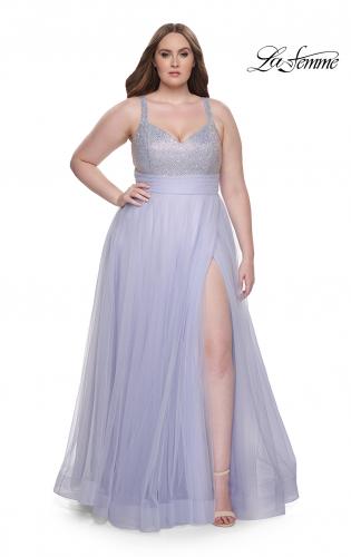 Plus size 2024 light purple dress