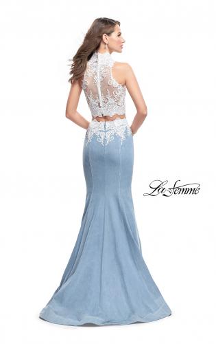 Denim Prom Dresses La Femme 7897