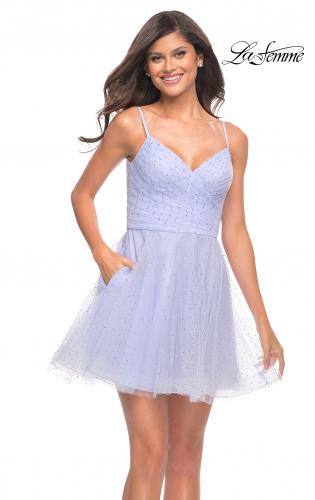 lilac homecoming dress