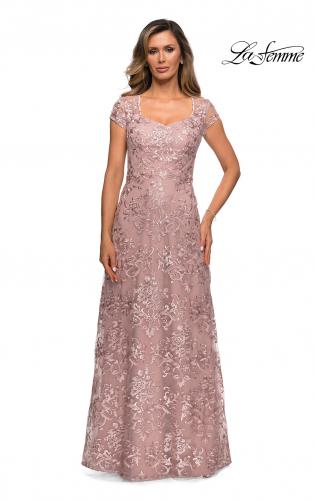 Salmon mother of the bride cheap dresses