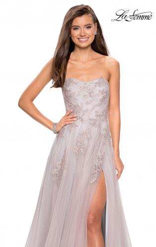 mauve formal dress