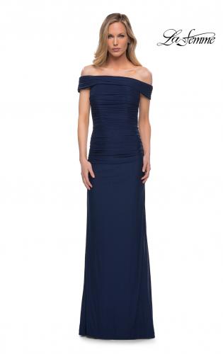 La femme off outlet the shoulder gown