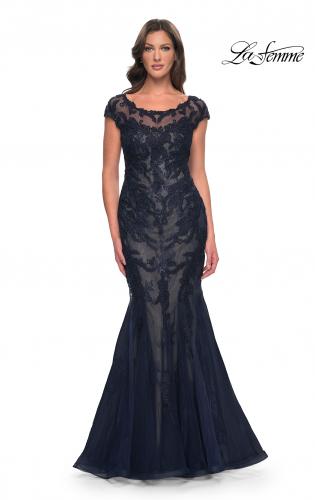 Navy and silver mother of the bride clearance dresses