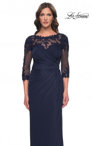 Navy Mother of the Bride Dresses and Mother of the Groom Gowns | La Femme