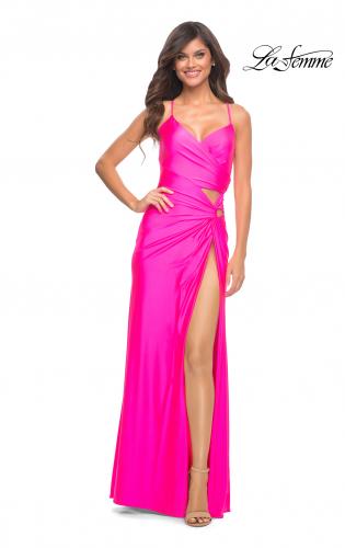 long pink prom dresses tight