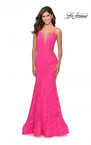 pink dress prom