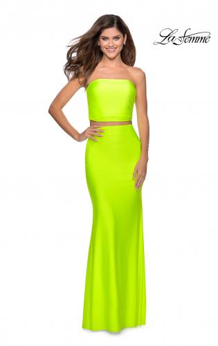 neon ball gown