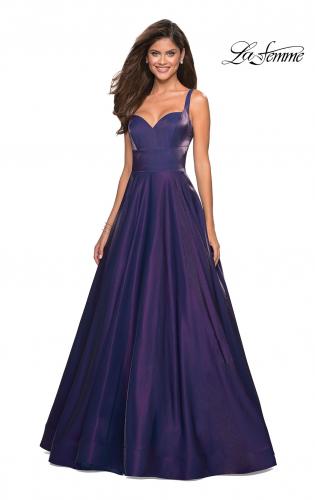 Picture of: Sweetheart Neckline Satin Long Prom Gown in Purple, Style: 27227, Main Picture