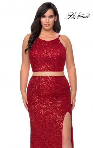 Two piece formal sales dresses plus size