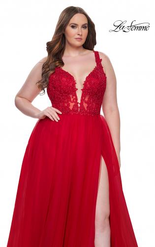 Plus size red hot sale prom dresses cheap