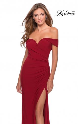 ruched formal gowns