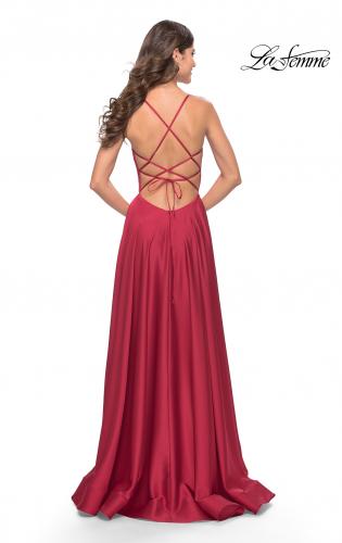 Satin Prom Dresses La Femme