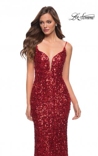 red gown for prom