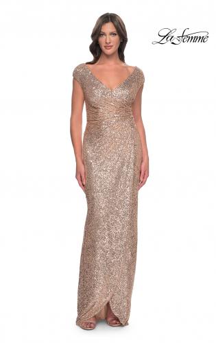 Metallic Mother of the Bride Dresses La Femme