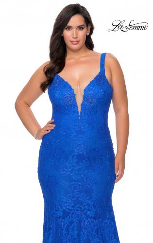 plus size royal blue dress