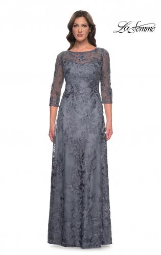 Navy blue mother hotsell of the bride dress