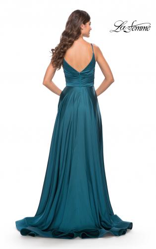 Petrol blue outlet prom dress