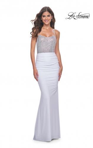 La femme white outlet dress