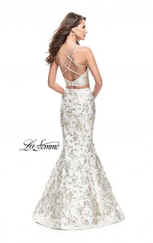 White gold hotsell formal dress