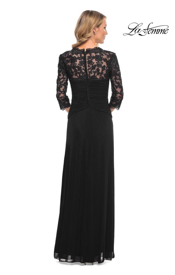 Picture of: Jersey Gown with Knot Detail and Lace Sleeves, Style: 23244, Detail Picture 6