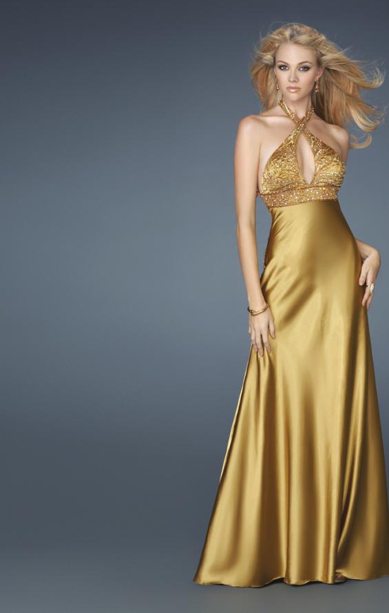 Вечерние платья золотистого цвета