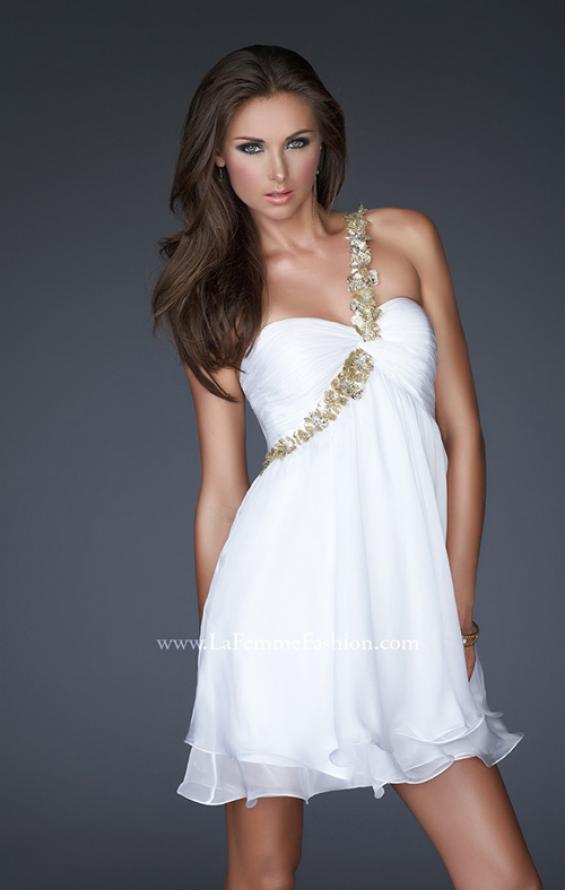 Strapless Chiffon Short Dress Style F