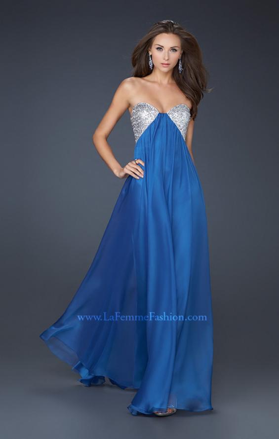 navy chiffon prom dresses la femme