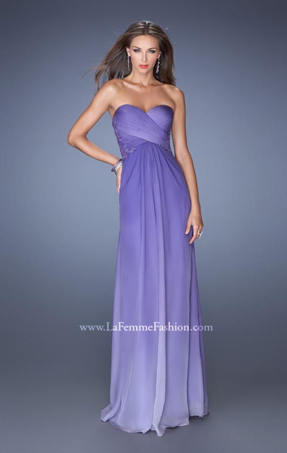 Aqua ombre hot sale chiffon gown