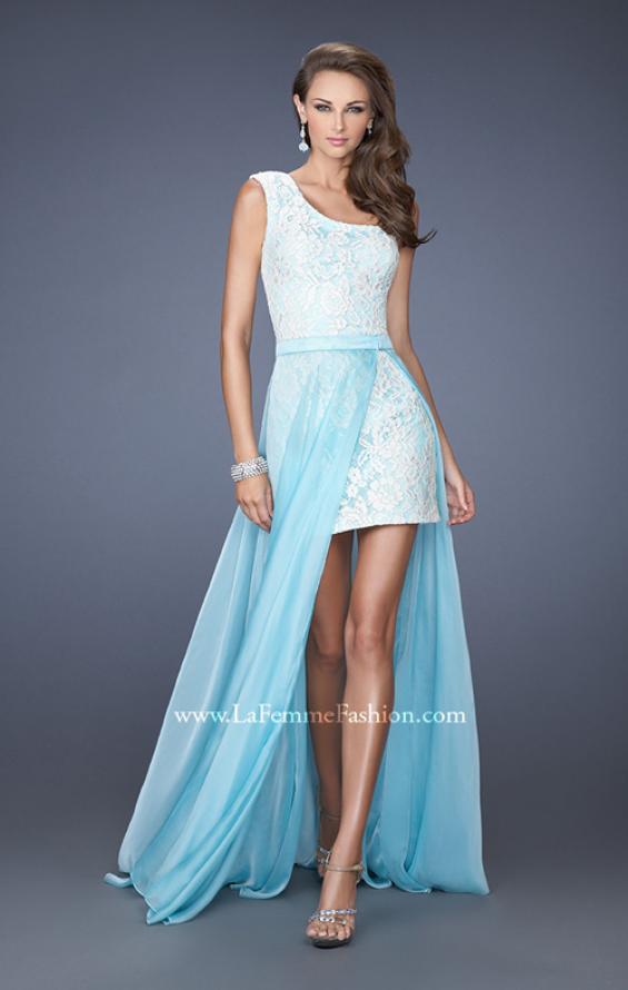 Detachable High Low Prom Dress