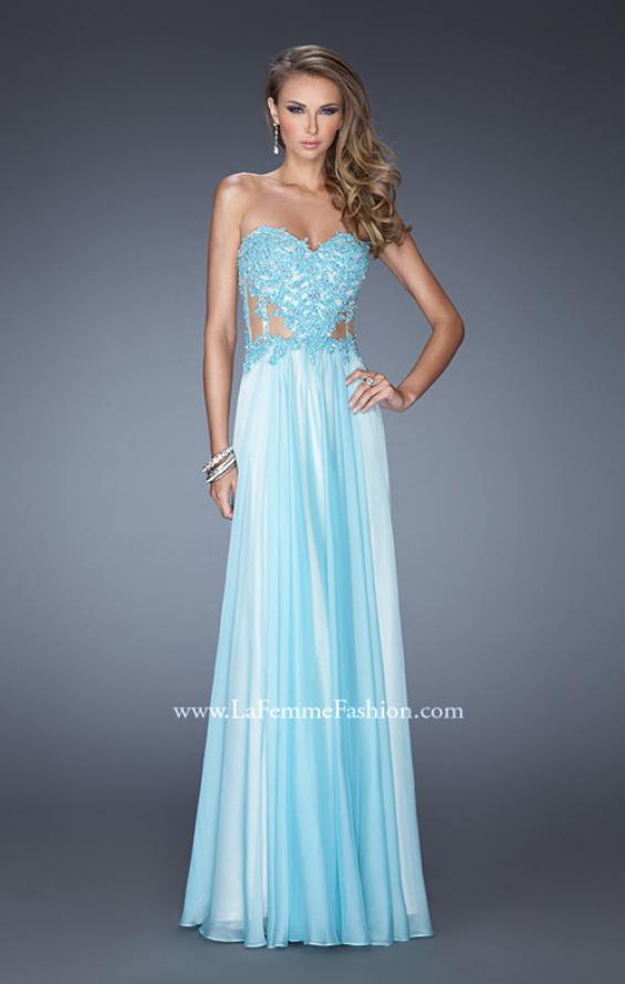 La femme popover outlet chiffon gown