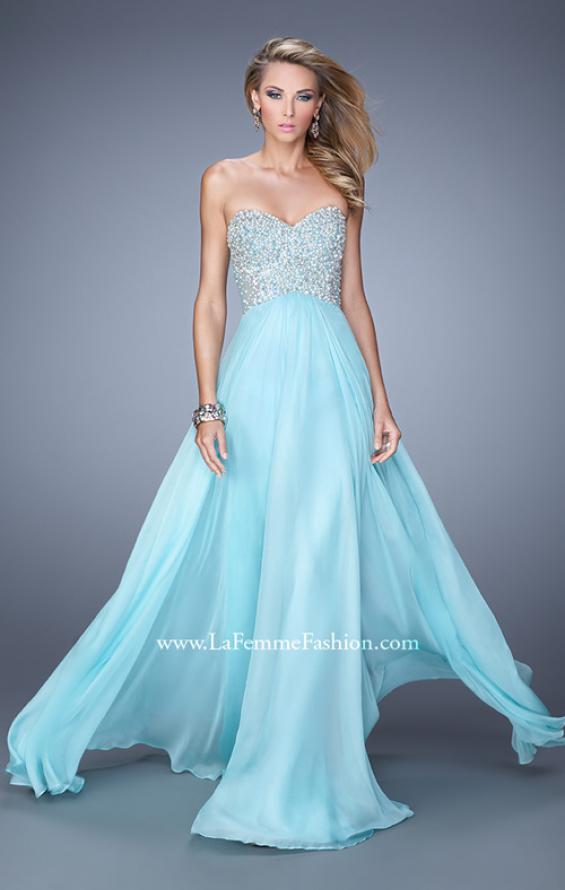 La Femme Prom Dresses Light Blue