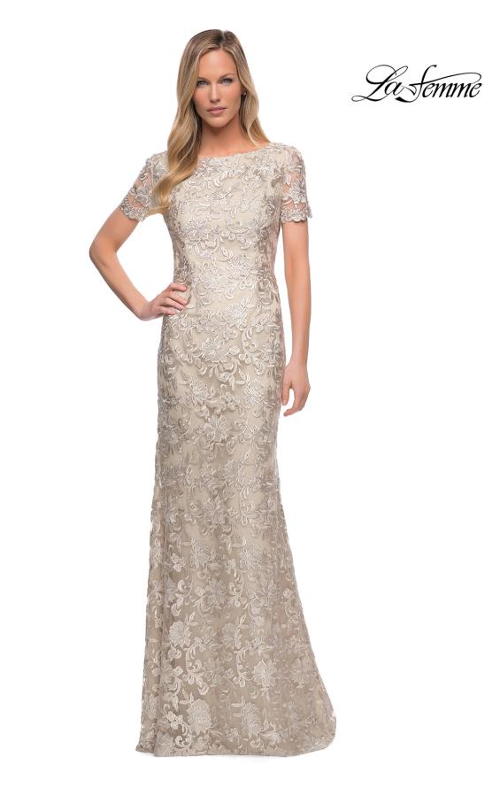 Picture of: Beautiful Lace Mother of the Bride Dress with Short Sleeves, Style: 29161, Detail Picture 7