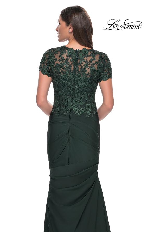 Picture of: Satin Evening Dress with Lace and Scoop Neckline, Style: 27989, Detail Picture 17