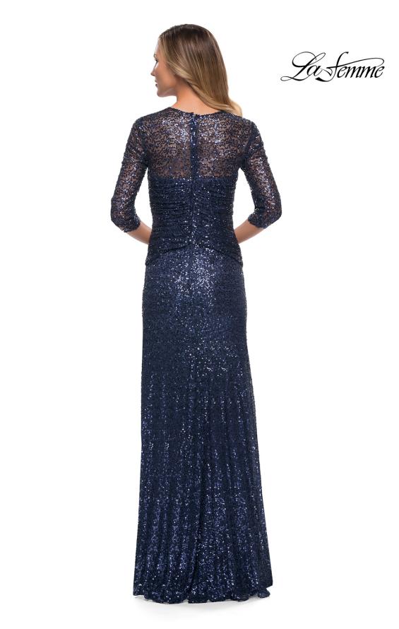 Picture of: Sequin Evening Gown with Knot Detail on Front, Style: 27930, Detail Picture 7