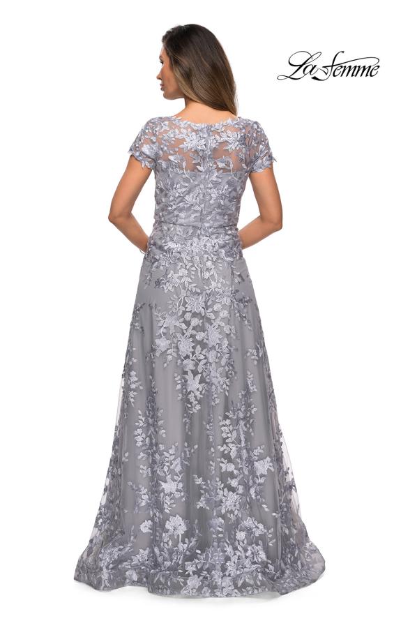 Picture of: Long Lace Evening Dress with Cap Sleeves, Style: 27870, Detail Picture 7