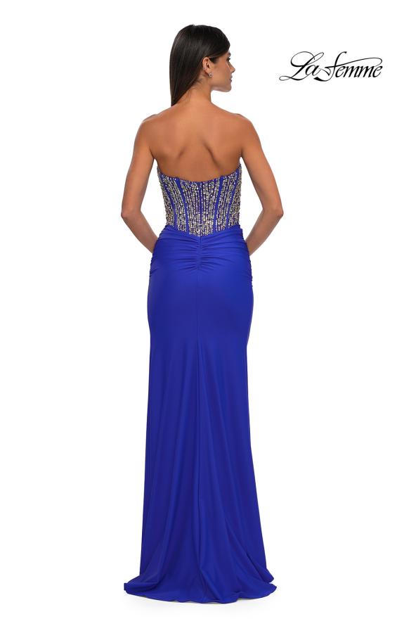 Picture of: Fabulous Prom Dress with Rhinestone Corset Bodice and Simple Skirt in Royal Blue, Style: 32669, Detail Picture 20