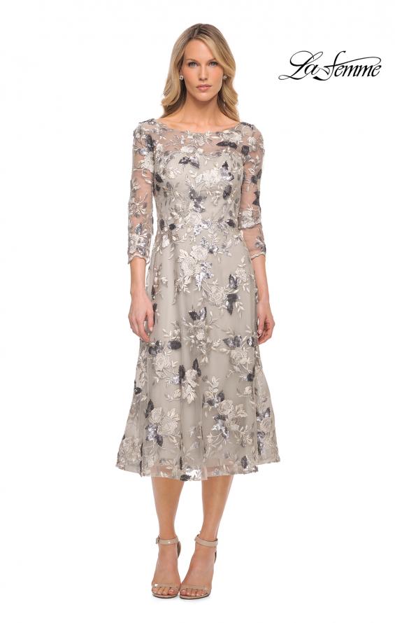 Mother of the clearance bride tea length dress