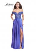 periwinkle satin dress