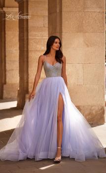 Picture of: Stunning A-line Tulle Prom Dress with Rhinestone Bodice in Light Periwinkle, Style 32633, Main Picture