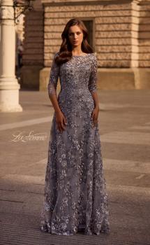 Picture of: Lace Gown with Full Skirt and Sheer Lace Sleeves, Style: 29903, Main Picture